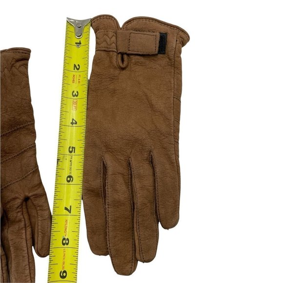 𝅺VINTAGE Fownes Leather Gloves Brown Women’s Medium - Picture 6 of 7
